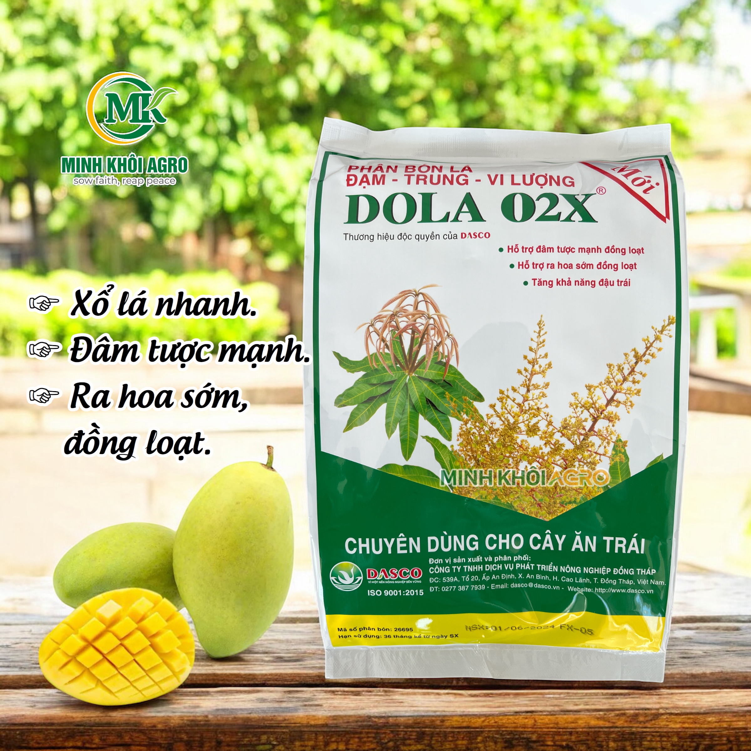 Phân bón lá Dola 02X - Xổ lá nhanh, ra hoa đồng loạt